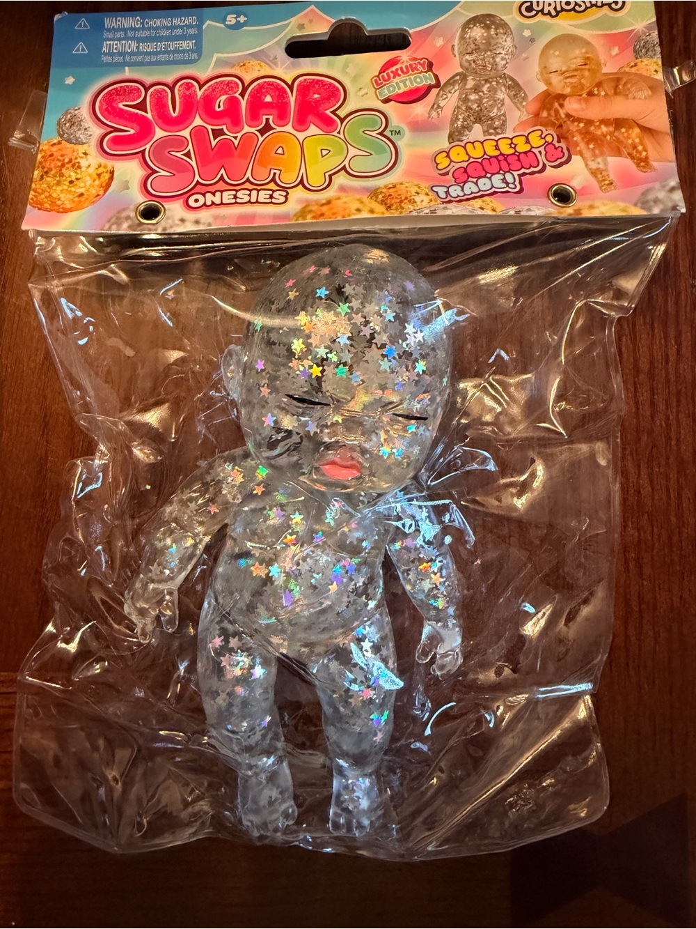 Sugar Swaps Onesies Silver Glitter Baby Doll - Luxury Edition